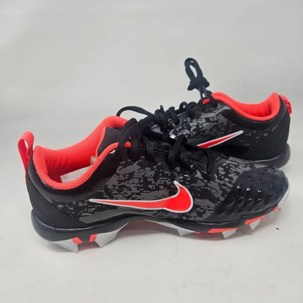 Nike FastFlex Softball Cleats Black Orange AR0997-016 SIZE 6Y Womens 7.5